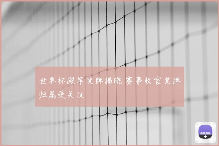 世界杯殿军奖牌揭晓 赛事收官奖牌归属受关注